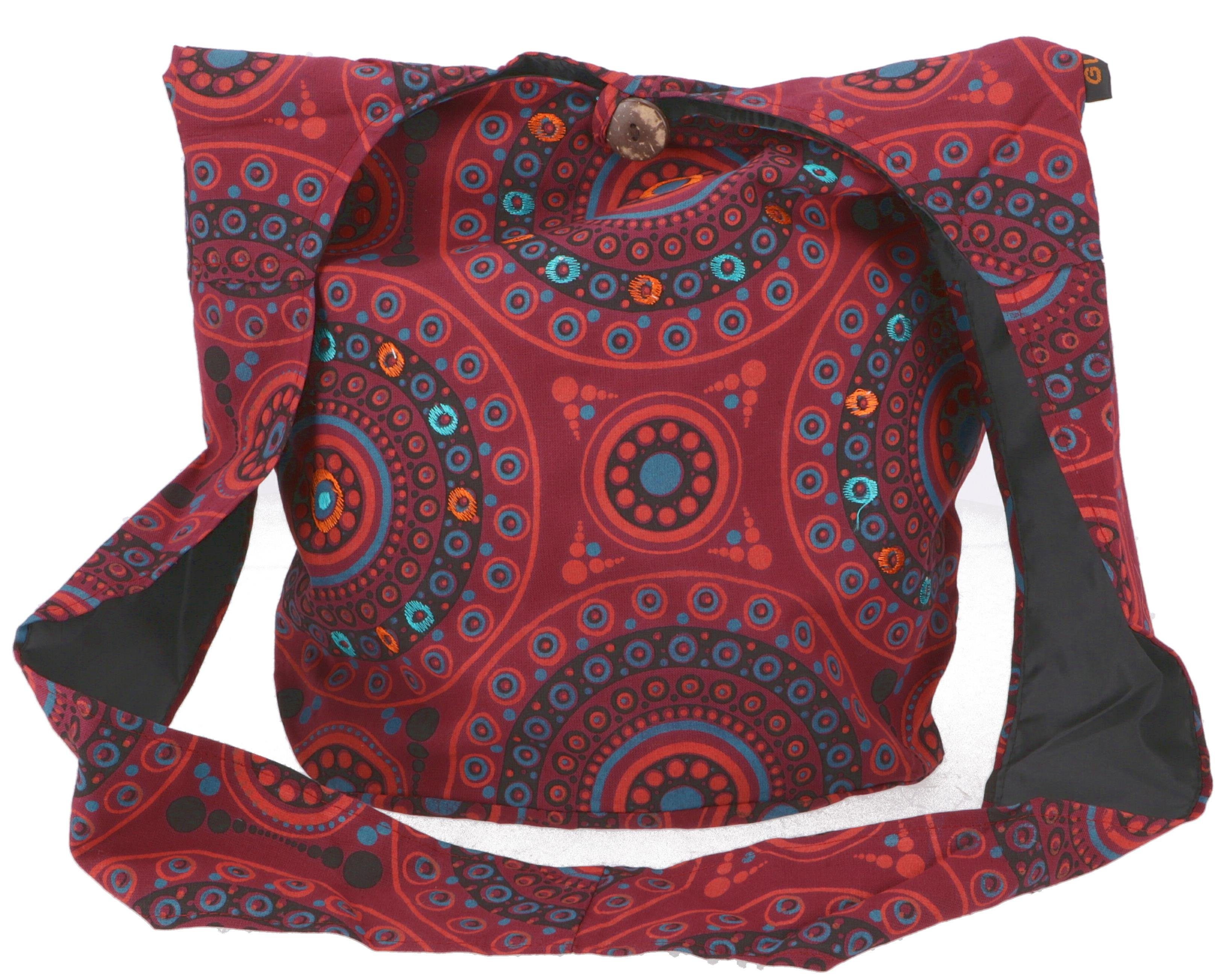 Schultertasche Sadhu Bag, Ethno Shopper, bestickter..