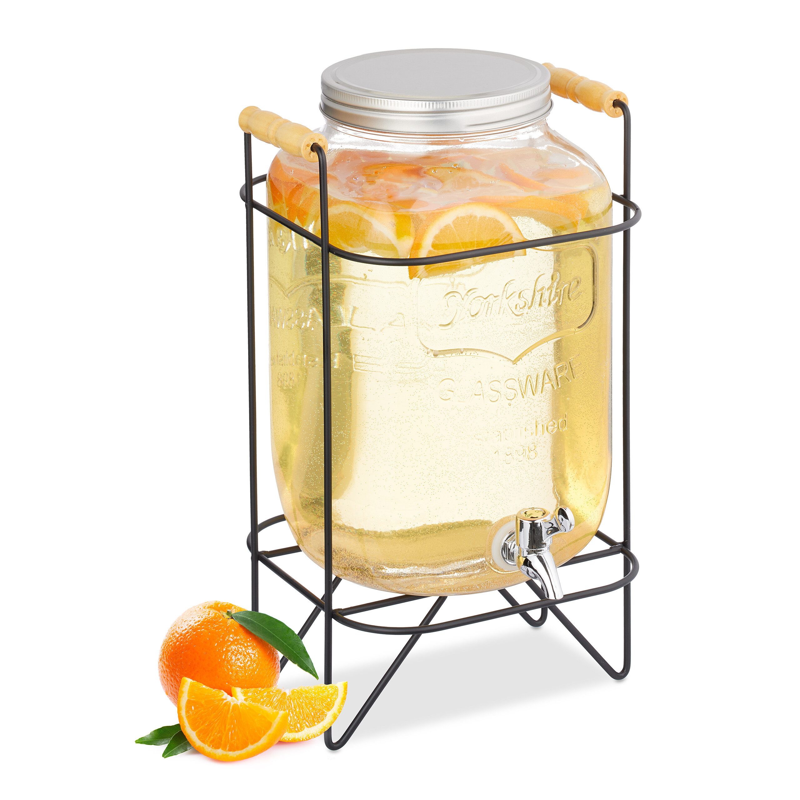 relaxdays Getränkespender 8 Liter