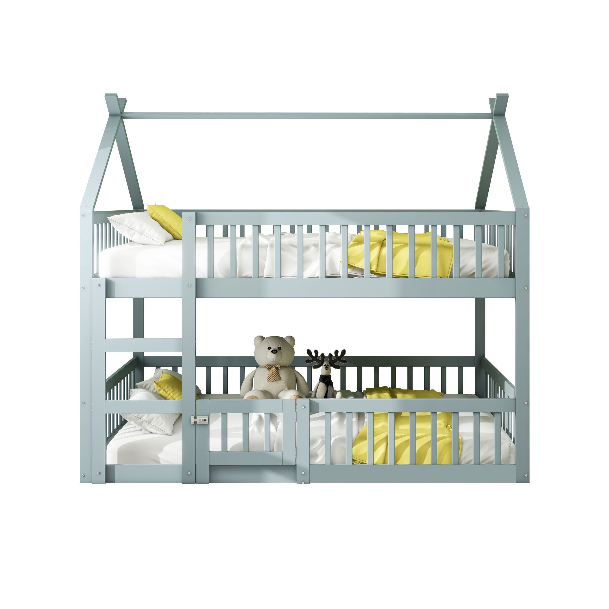 REDOM Etagenbett Jugendbett, Kinderbett mit Treppe, günstig online kaufen
