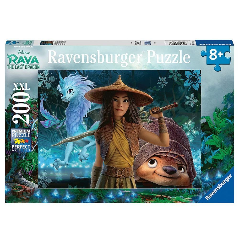 Disney Puzzle Puzzle XXL 200 Teile Ravensburger Disney Raya und der letzte  Drache, 200 Puzzleteile