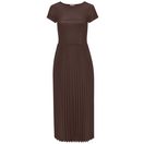 LASCANA Midikleid mit Plisseerockteil, Basic, modisch