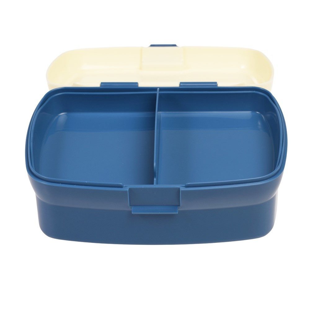 Rex London Lunchbox mit herausnehmbaren Fach Sharks (Haie), Kunststoff, BPA-frei, (mit Clipverschluss, ca. 17 x 13 x 7,5 cm), Snack Obst Behälter Dose Box