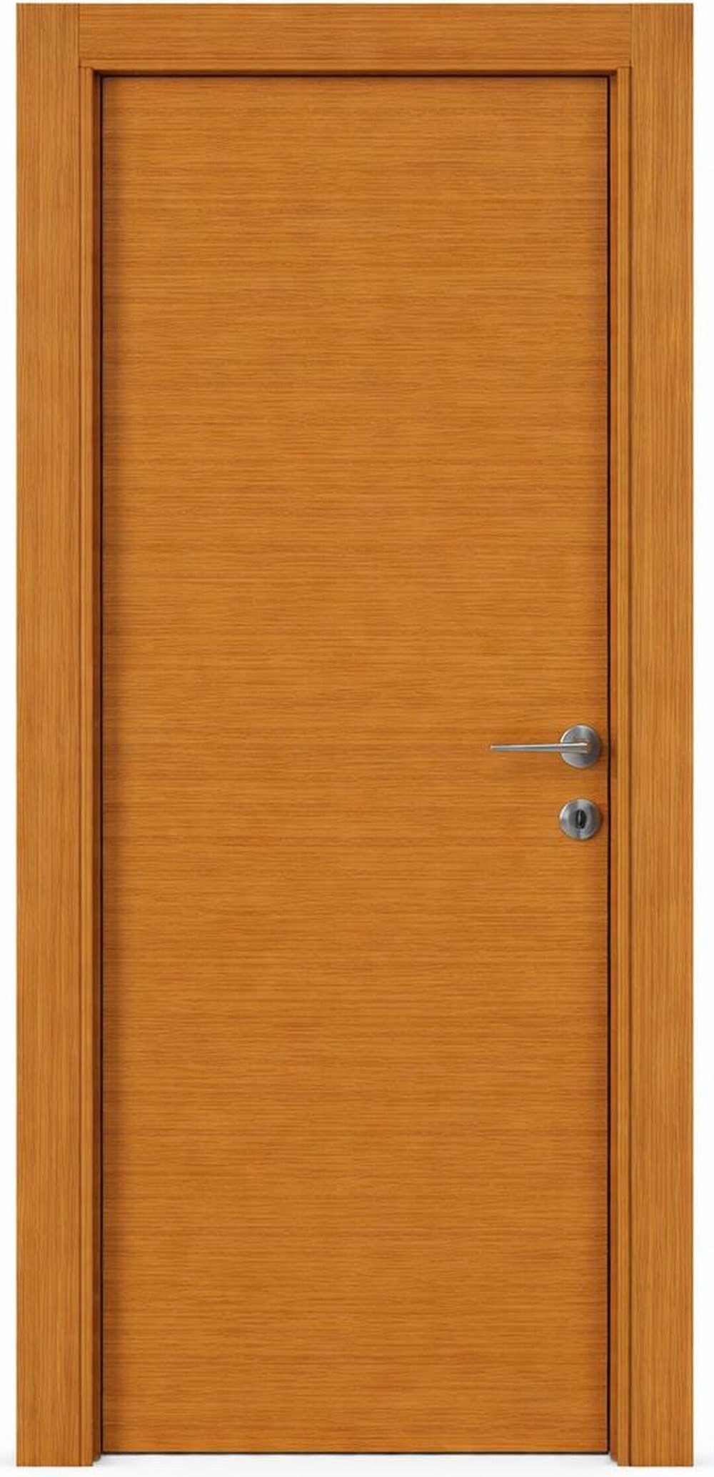 Xlmoebel Zimmertür Elegante braune Innentür aus Holz mit Feuchtigkeitsschutz, Made in Europa