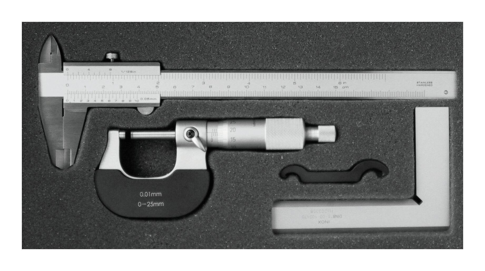 fortis Messschieber, Messzeug-Satz 3-teilig