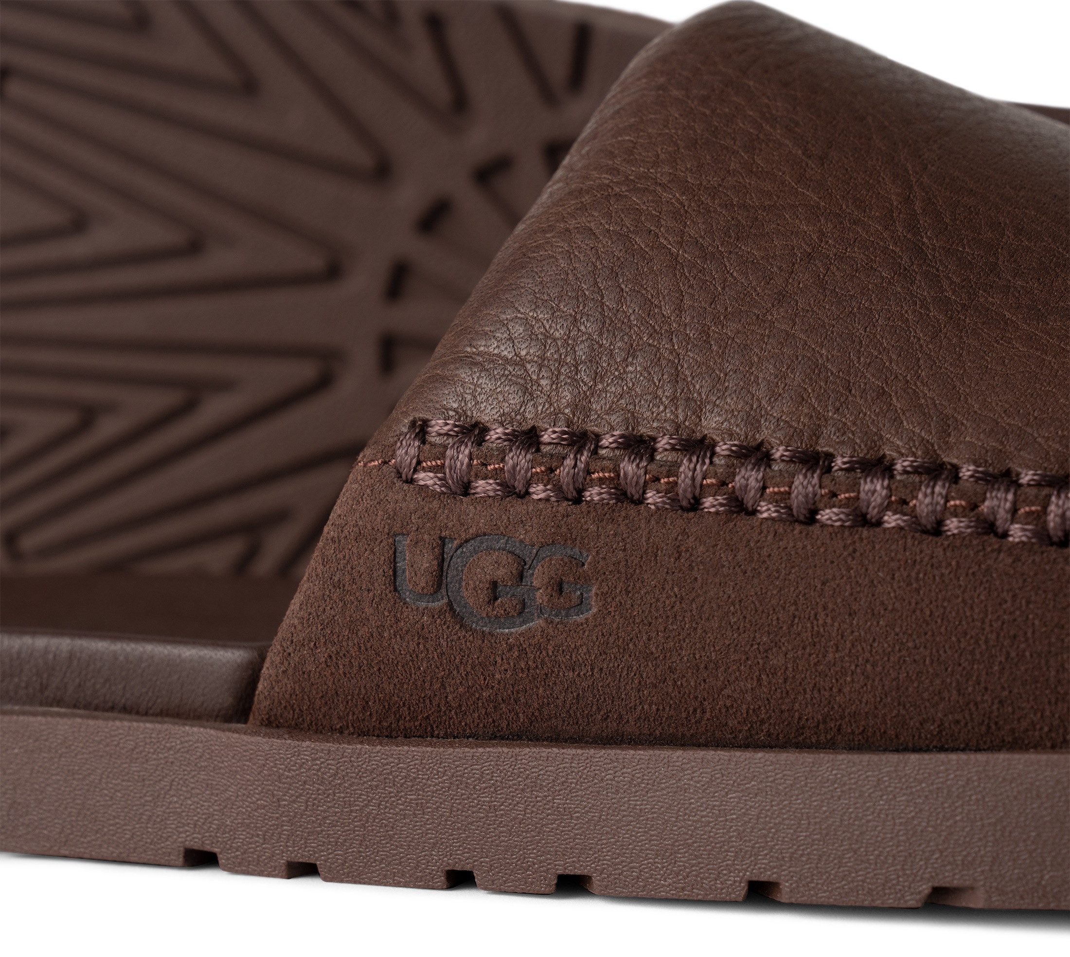 UGG SEASIDE II SLIDE Badepantolette Strandschuh, Sandale mit seitlicher Ziersteppung