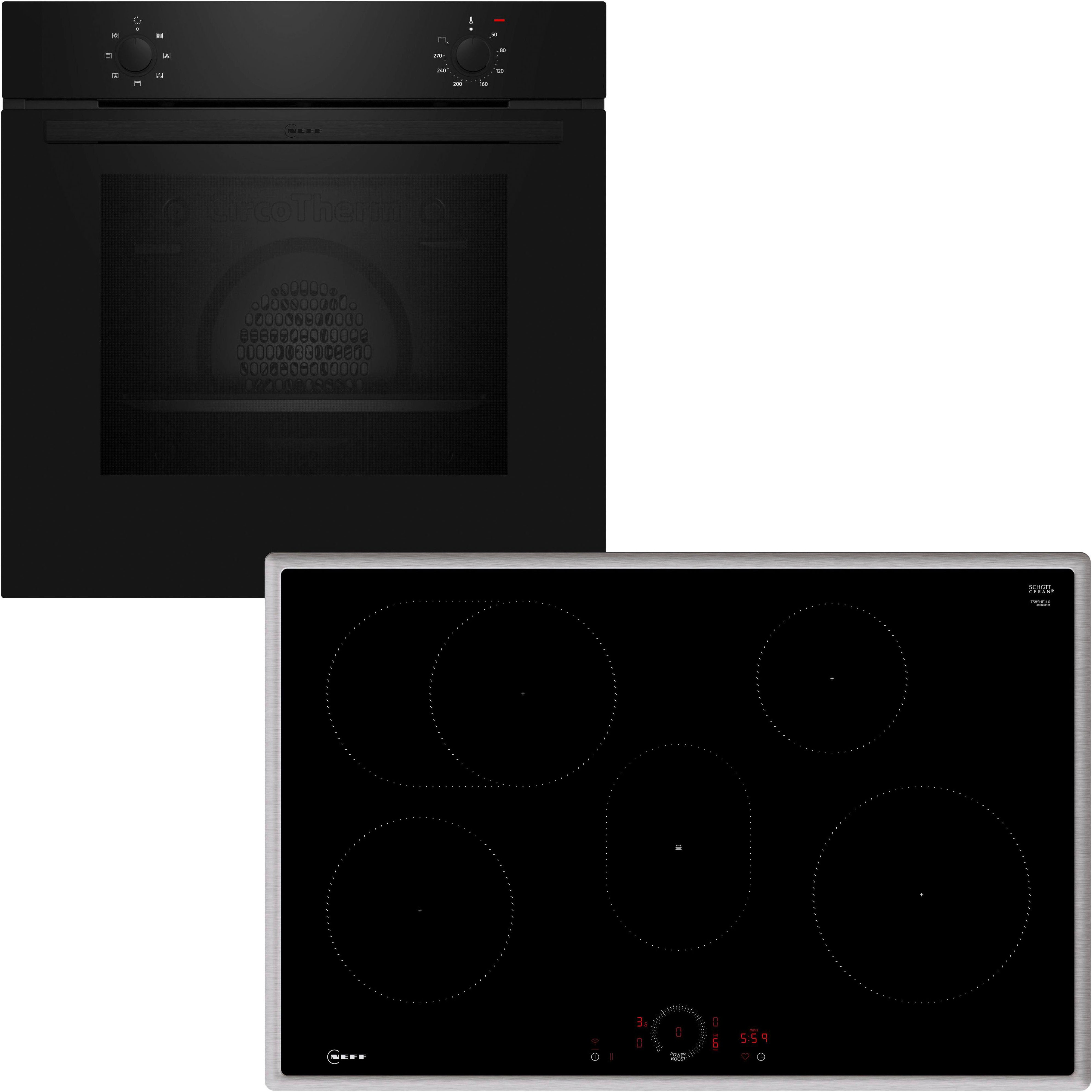 NEFF Backofen-Set N 30/N 70 BX18IB, mit Teleskopauszug nachrüstbar