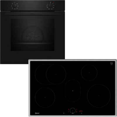 NEFF Backofen-Set N 30/N 70 BX18IB, mit Teleskopauszug nachrüstbar