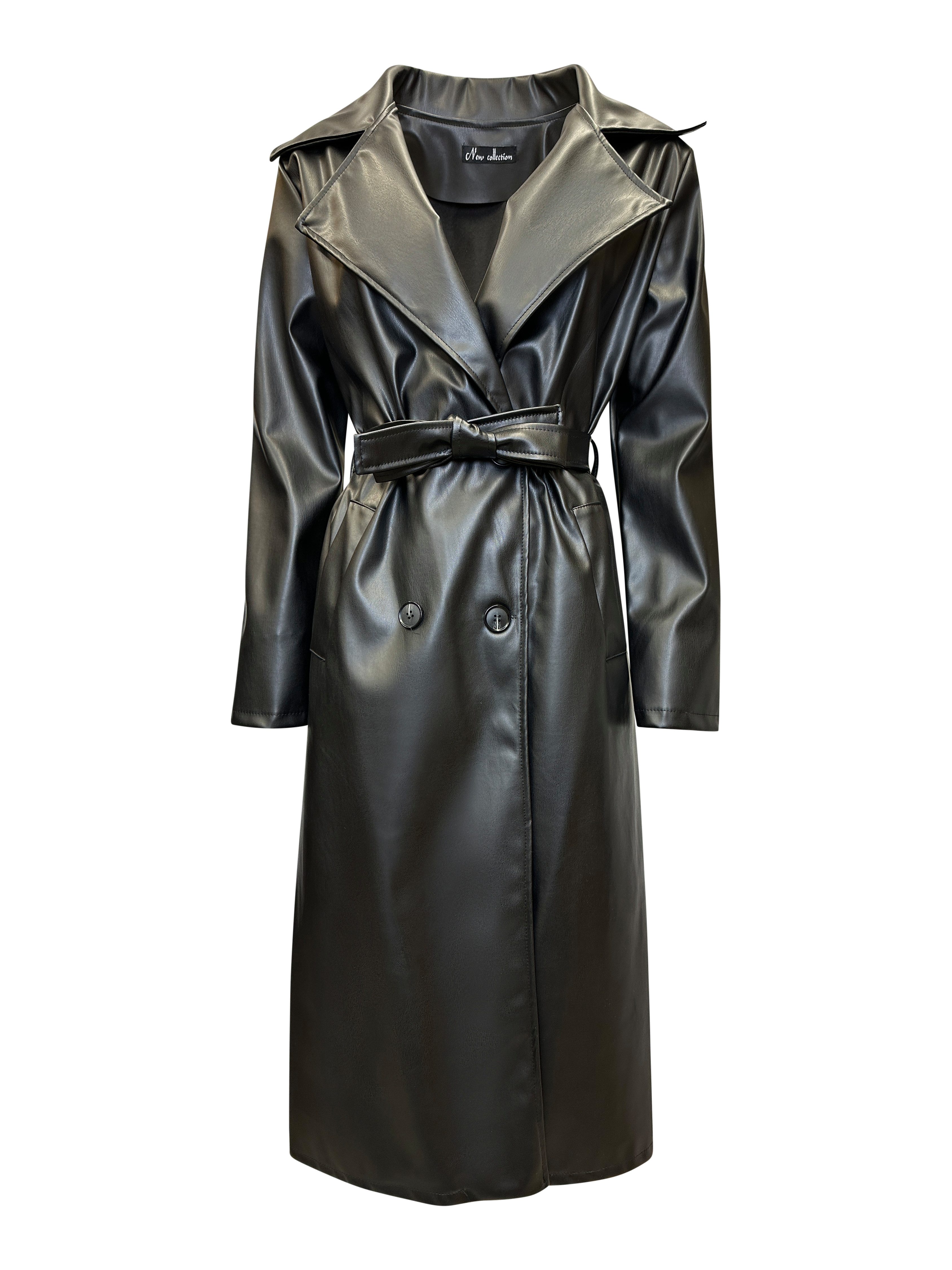 Worldclassca Trenchcoat Worldclassca TRENCHCOAT Kunstleder Gürtel günstig online kaufen