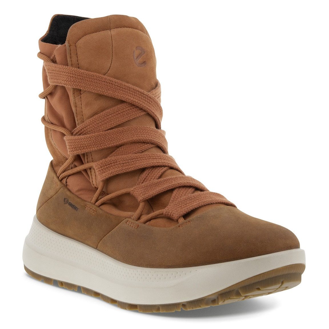 Ecco Solice Mid GTX PL - Yak und Nubukleder - wasserdicht - sierra/braun Winterstiefel