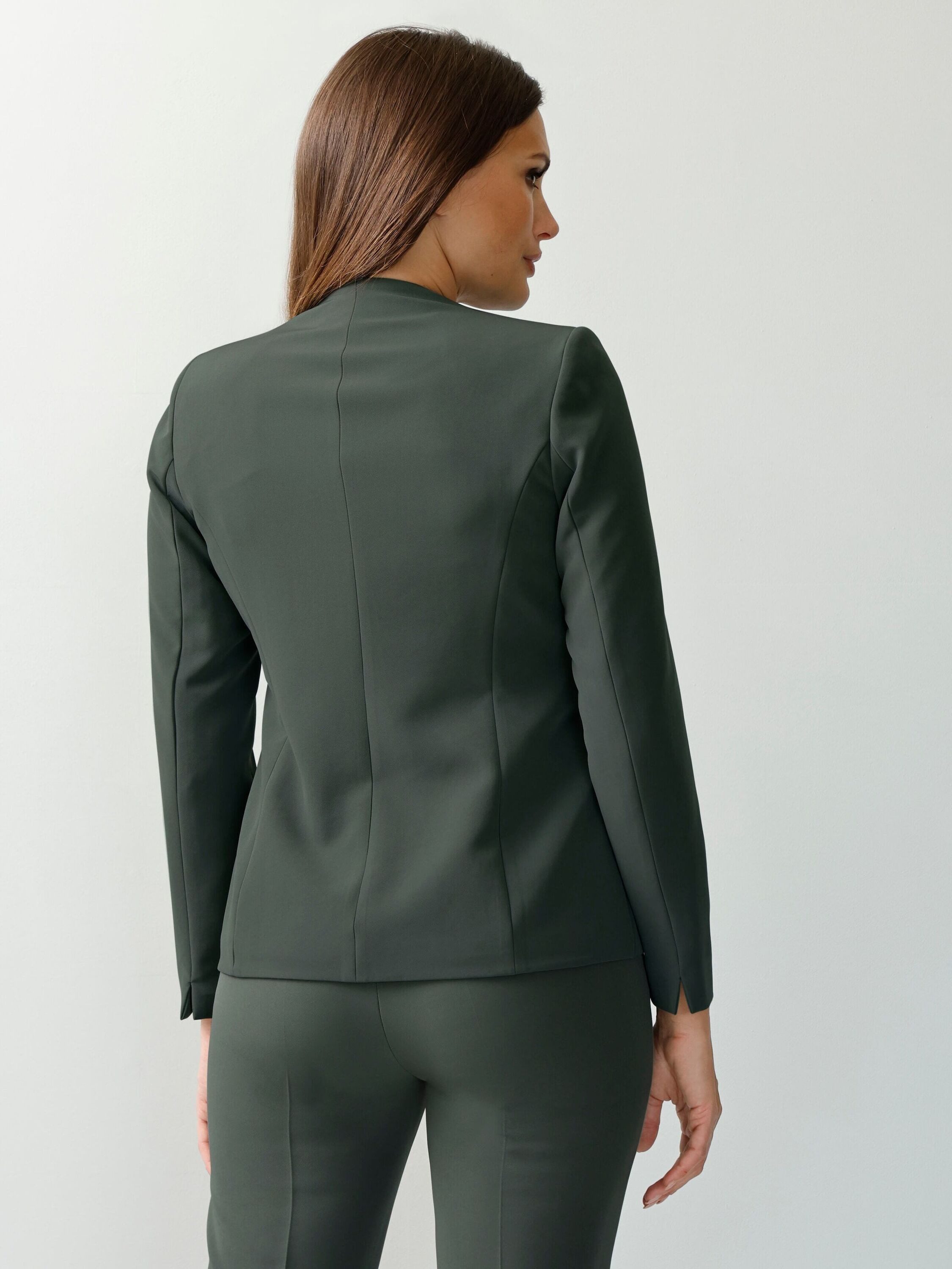 Alba Moda Kurzblazer Blazer Mit Kelchkragen