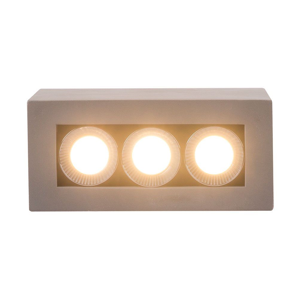 Deckenlampe etc-shop flammig 3 Deckenspot LED Deckenspot, Warmweiß, fest LED-Leuchtmittel verbaut, Strahler LED