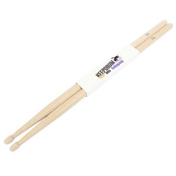 keepdrum Drumsticks 5A Hickory Holz (3 Paar, natur)
