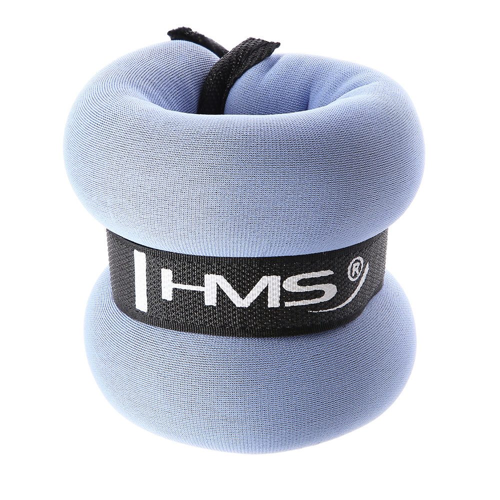 HMS Gewichtsmanschette Fußgewichte Handgelenkgewichte Trainingsgewichte, (Spar-Set), 2 x 1,0 kg, Klettverschluss, Sandfüllung