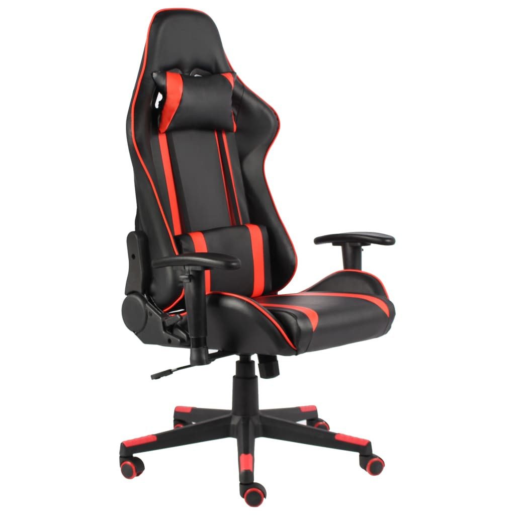 vidaXL Gaming-Stuhl Gaming-Stuhl Drehbar Rot PVC (1 St)