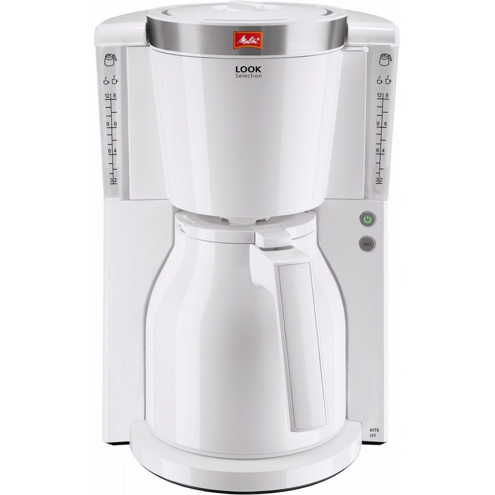 Melitta Siebträger-/Filterkaffeemaschine, Thermoskanne mit Durchbrühdeckel, mehrstufige Aromawahl