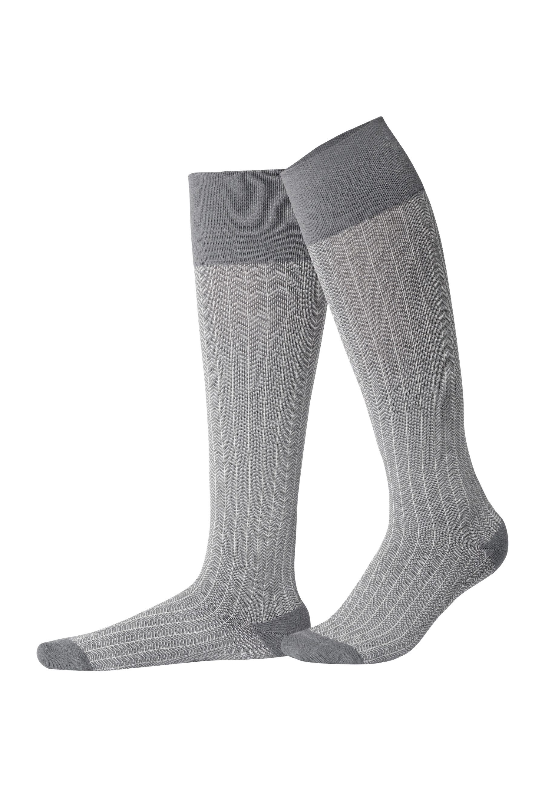 ITEM m6 Kniestrümpfe ALLDAY HERRINGBONE SOFT COMPRESSION Softe Kompression, Fischgrätmuster, optimale Passform, Business