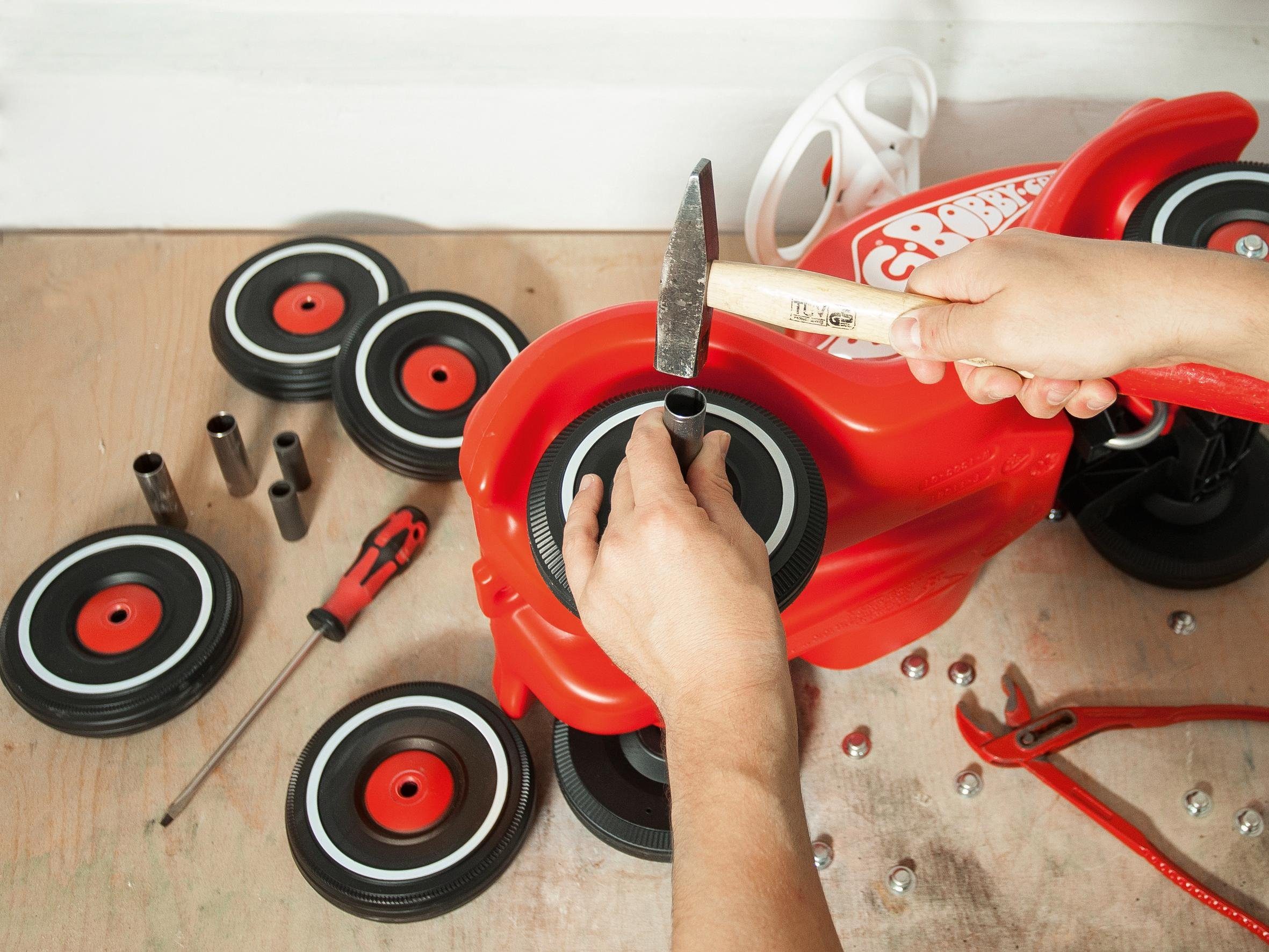 BIG Rutscherauto BIG Bobby Car Whisper Wheels, Passend für alle BIG Bobby Car Classic, Made in Germany