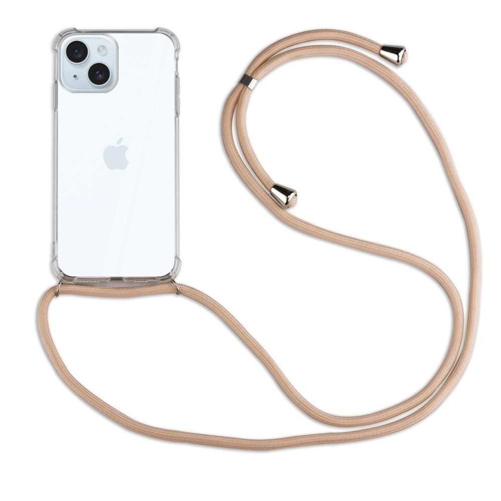 betterfon Handykette für Apple iPhone 15/ Pro/ Pro Max/ Plus Handyhülle mit Band & Kordel, Hände frei – mit Silikonhülle & Schnur für flexiblen Alltag