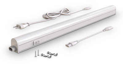 B.K.Licht Lichtleiste, LED fest integriert, Neutralweiß, Unterbaulampe, 8W 700lm, Lichtleiste, Küche, Beleuchtung, Schrank