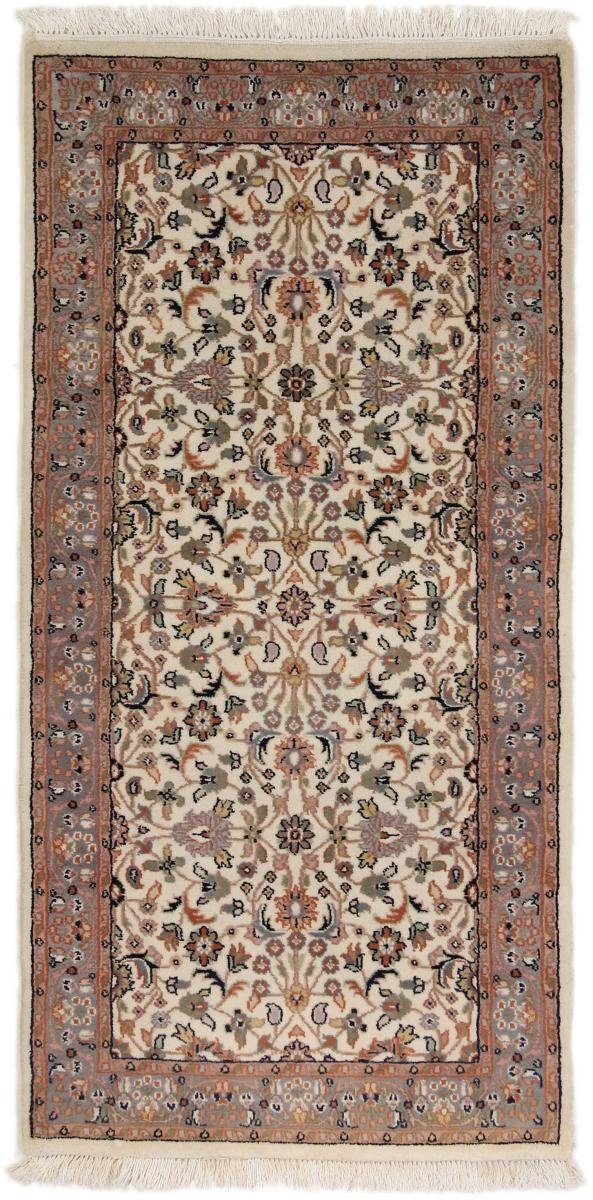 Orientteppich Indo Keshan 67x138 Handgeknüpfter Orientteppich Läufer, Nain Trading, rechteckig, Höhe: 12 mm | Kurzflor-Teppiche