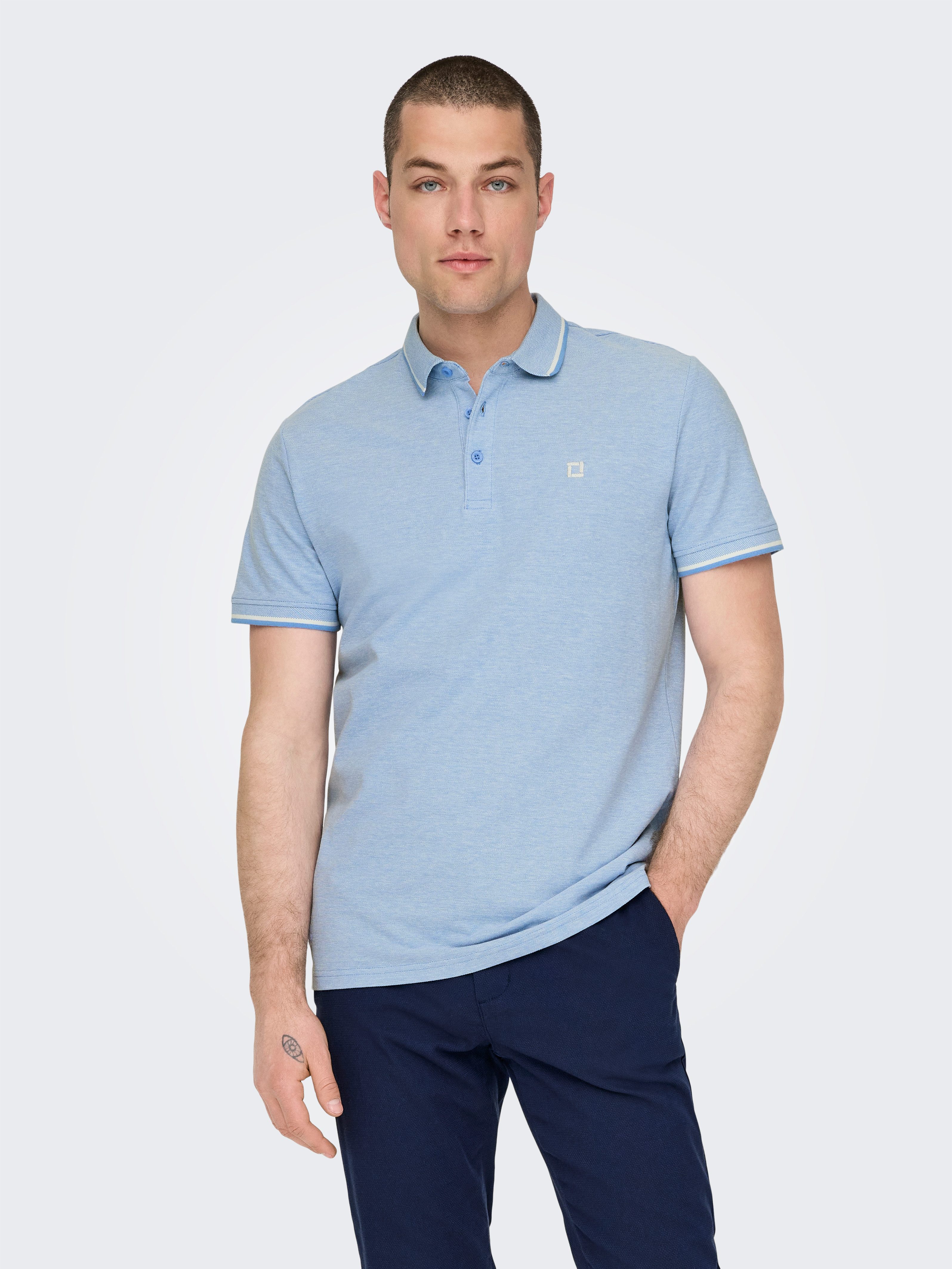 Poloshirt ONSFLETCHER SLIM SS POLO NOOS