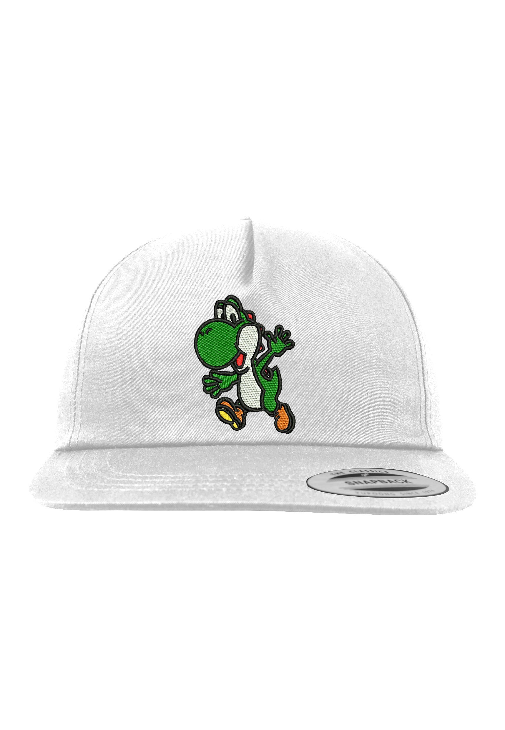 Youth Designz Baseball Cap Yoshi Unisex Snapback Cap mit modischer Logo Stickerei Weiß