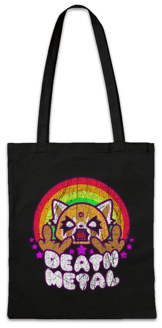 Beuteltasche Death Metal Stofftasche Yeti Aggretsuko Fun Heavy Music DJ MC Fun