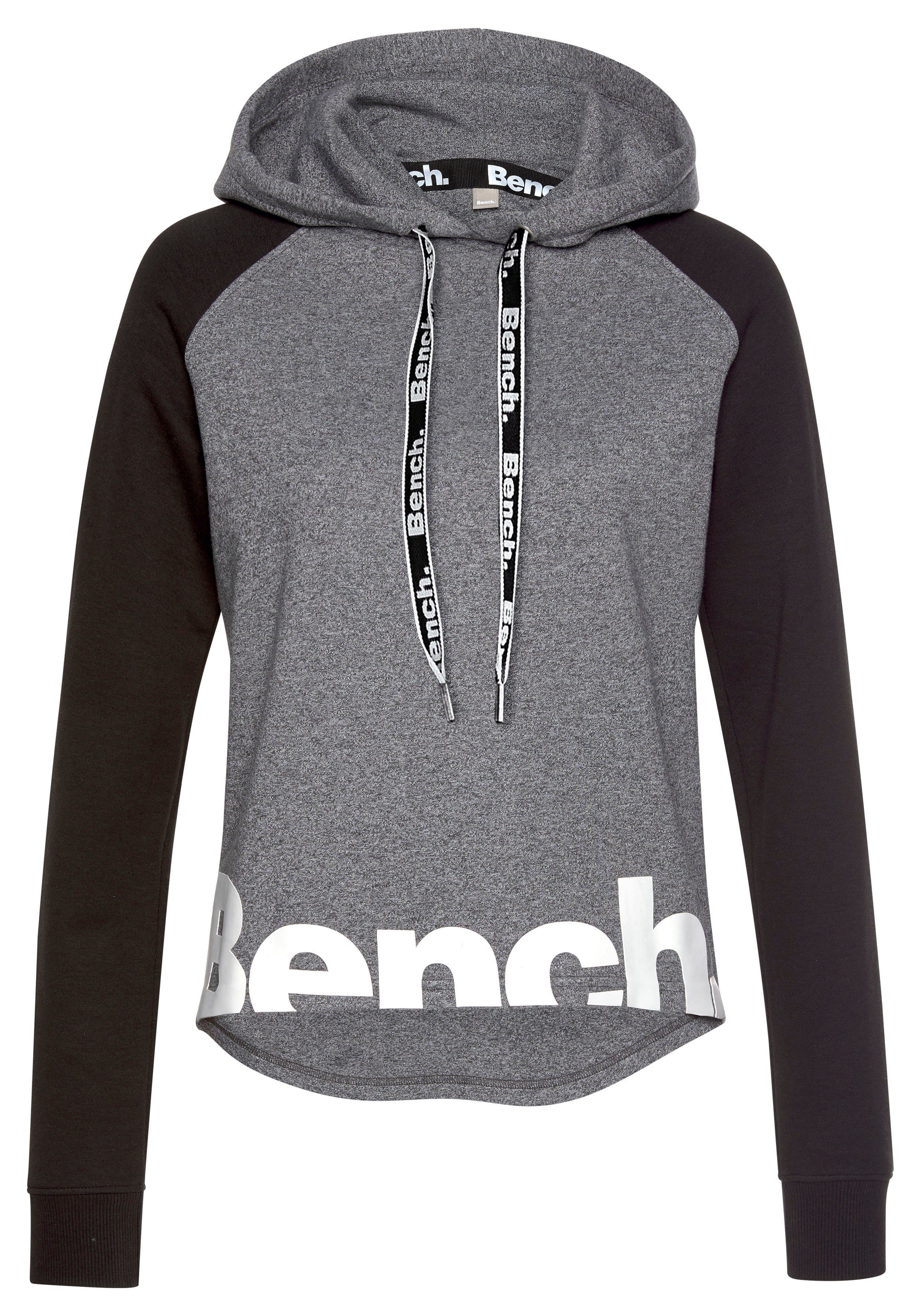 Bench. Loungewear Kapuzensweatshirt mit farblich abgesetzten Ärmeln und Logodruck, Loungewear – Bild 2 von 5