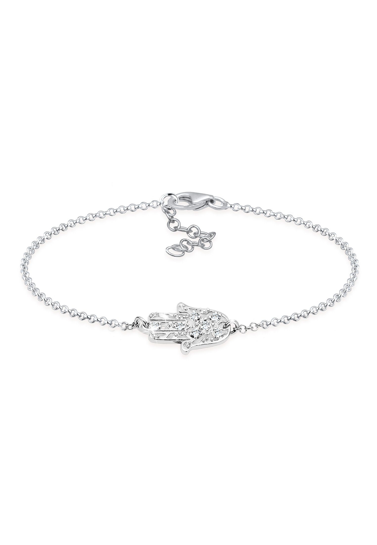 Elli Armband Hamsa Hand Kristalle 925 Silber