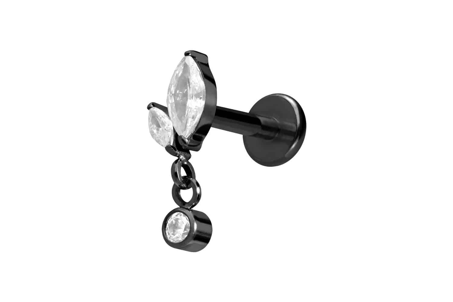 PIERCINGLINE Piercing-Set Titan Labret mit Innengewinde günstig online kaufen