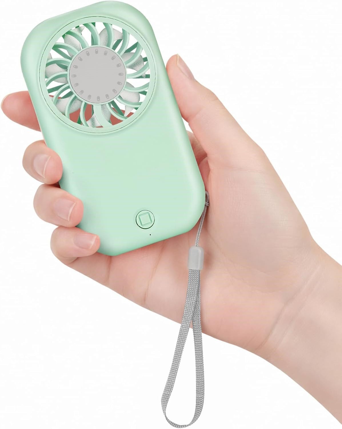Minicloss Handventilator Mini Handventilator, USB-C Wiederaufladbar Taschenventilator, Ultraleicht und tragbar, für Reise & Unterwegs, Make-up