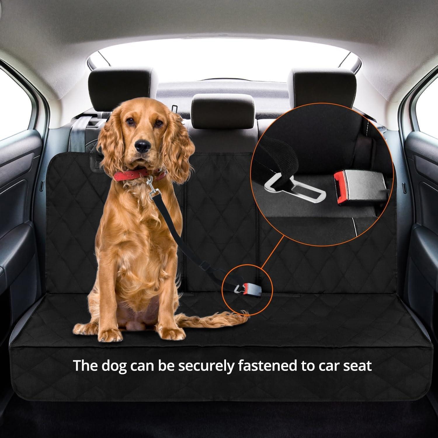 Thumbnail - QWORK Schutzkragen Autoschondecke Hund Rücksitz langlebiger Autositzbezug wasserdicht
