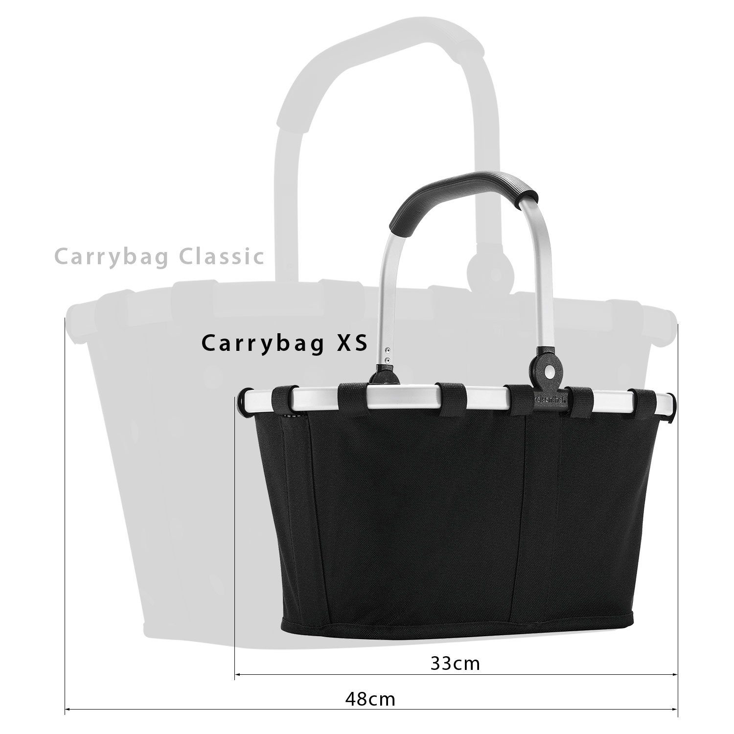 REISENTHEL® Einkaufskorb carrybag XS - Farbauswahl, Schwarz XS Reisenthel Korb
