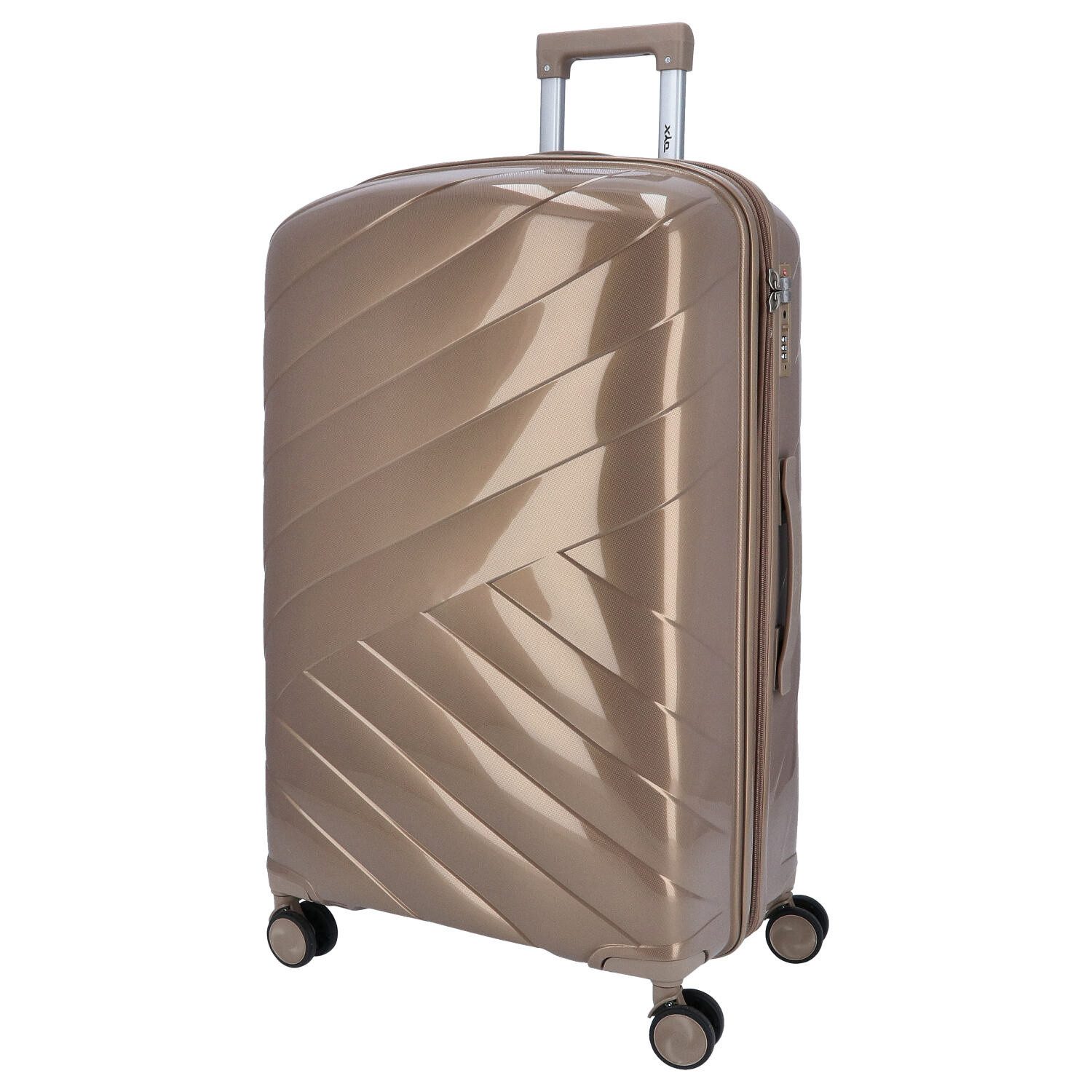 DYX Koffer DYX 4 Rollen Koffer L 76 cm Dubai gold, 4 Rollen Rollen