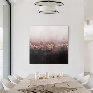 Bilderdepot24 Leinwandbild Kunstdruck Abstrakt Modern Gold Dämmerung rosa Bild auf Leinwand XXL, Bild auf Leinwand; Leinwanddruck in vielen Größen