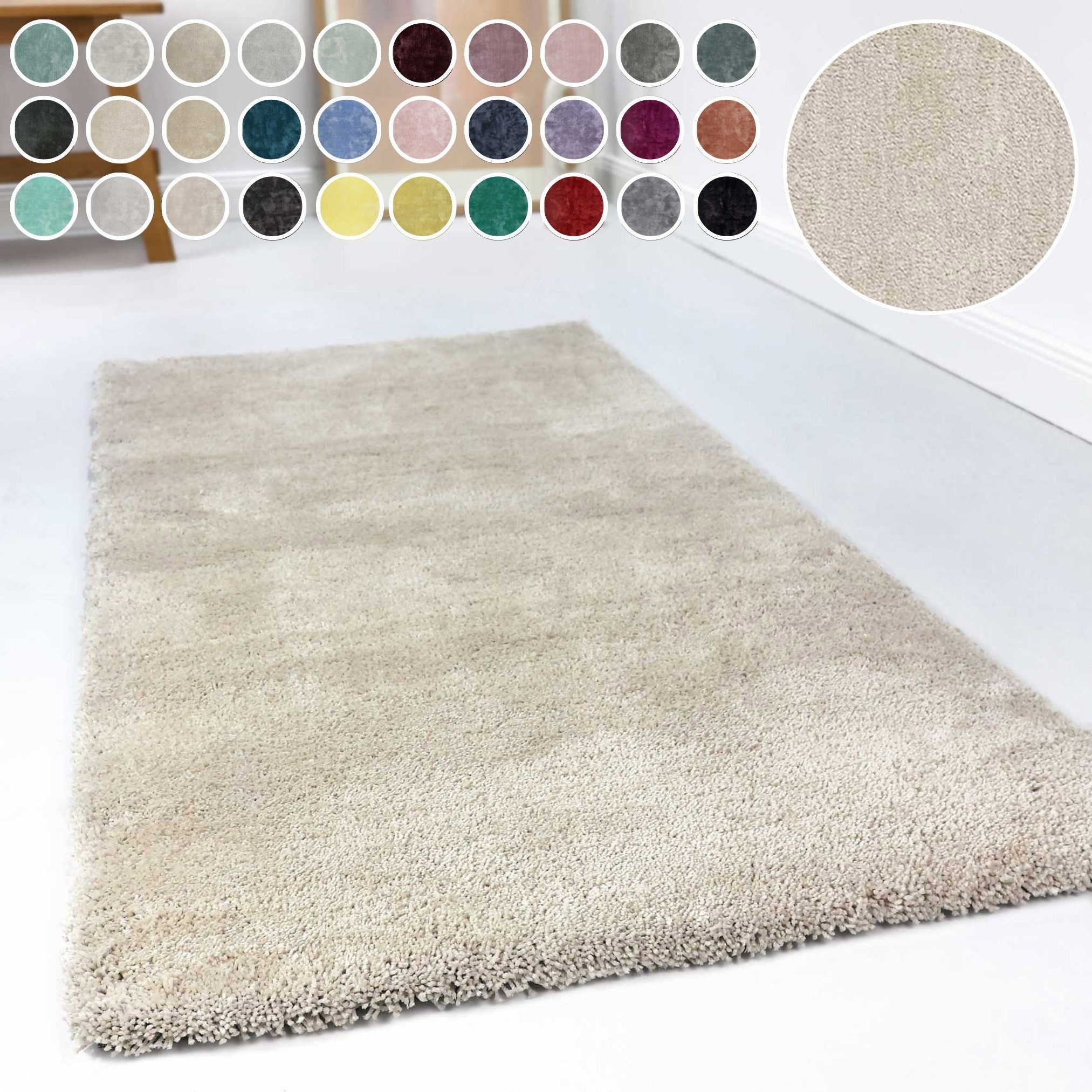 Esprit Hochflor-Teppich Relaxx ESP-4150, rechteckig, Höhe: 25 mm, Wohnzimmer, sehr große Farbauswahl, weicher dichter Hochflor