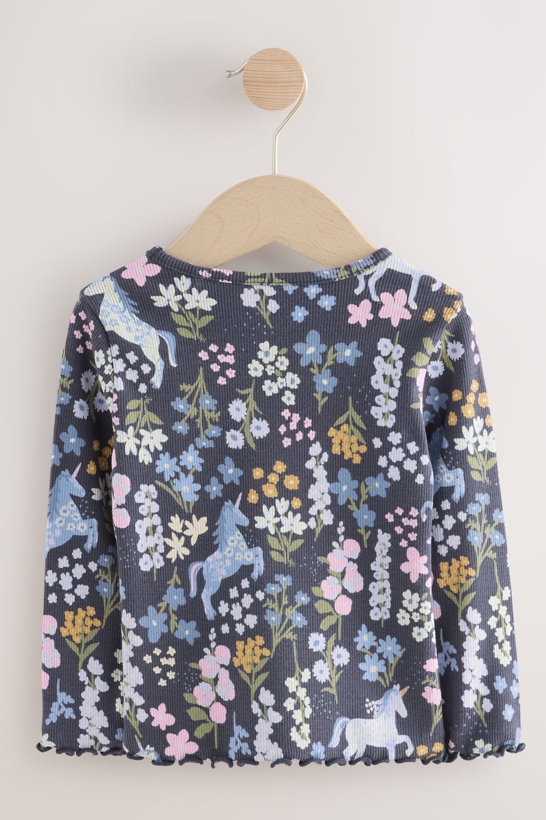Next Langarmshirt Geripptes Langarmshirt (1-tlg) günstig online kaufen