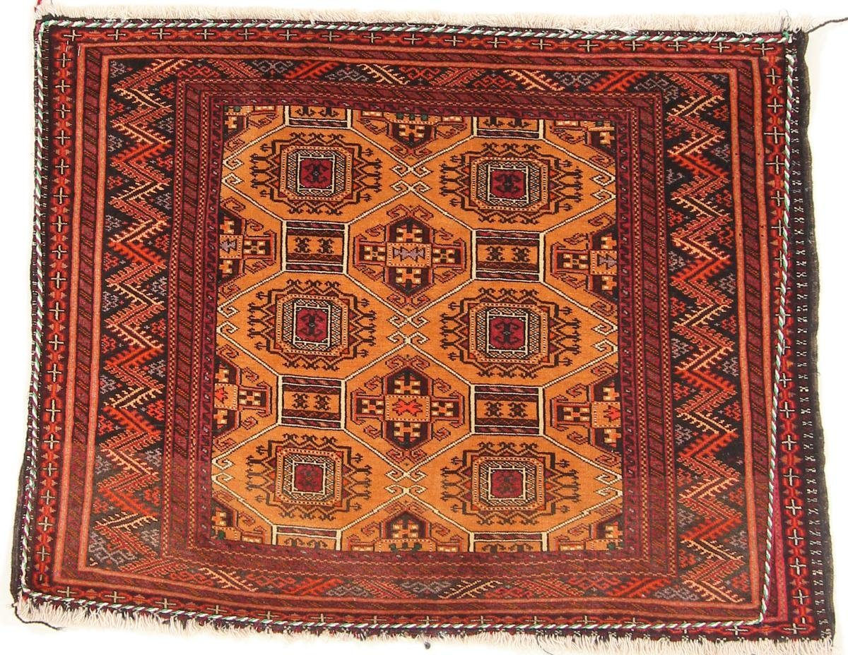 Orientteppich Turkaman 88x68 Handgeknüpfter Orientteppich / Perserteppich, Nain Trading, rechteckig, Höhe: 6 mm