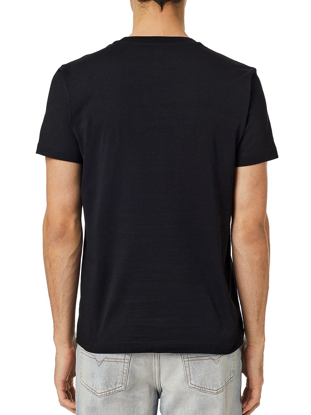 Diesel Rundhalsshirt Slim Fit Organic Logo günstig online kaufen