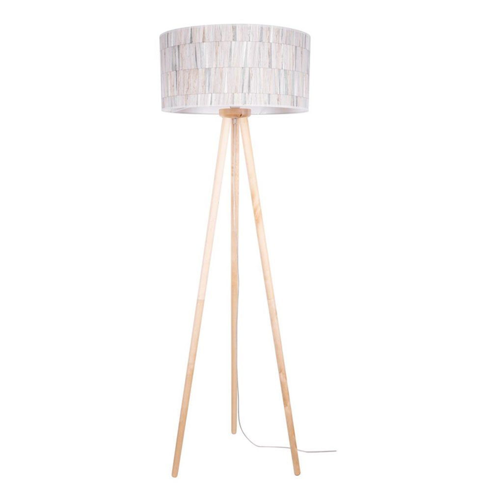 SPOT Light Stehlampe, Leuchtmittel nicht inklusive, Stehlampe Stehleuchte Wohnzimmerlampe 3 Beine Birkenholz Tapete 154cm