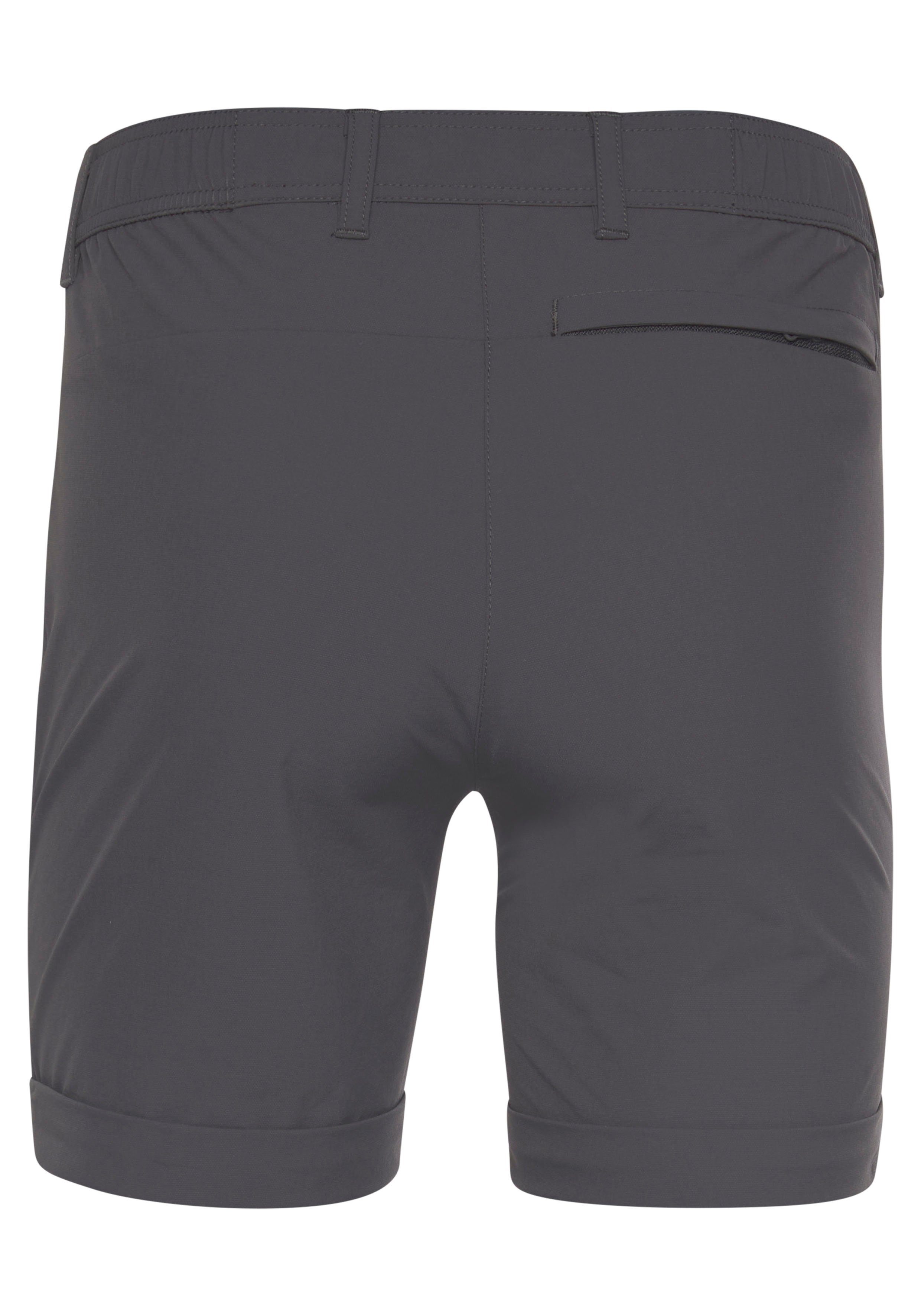 Polarino Trekkingshorts aus Funktionsmaterial anthrazit elastischem