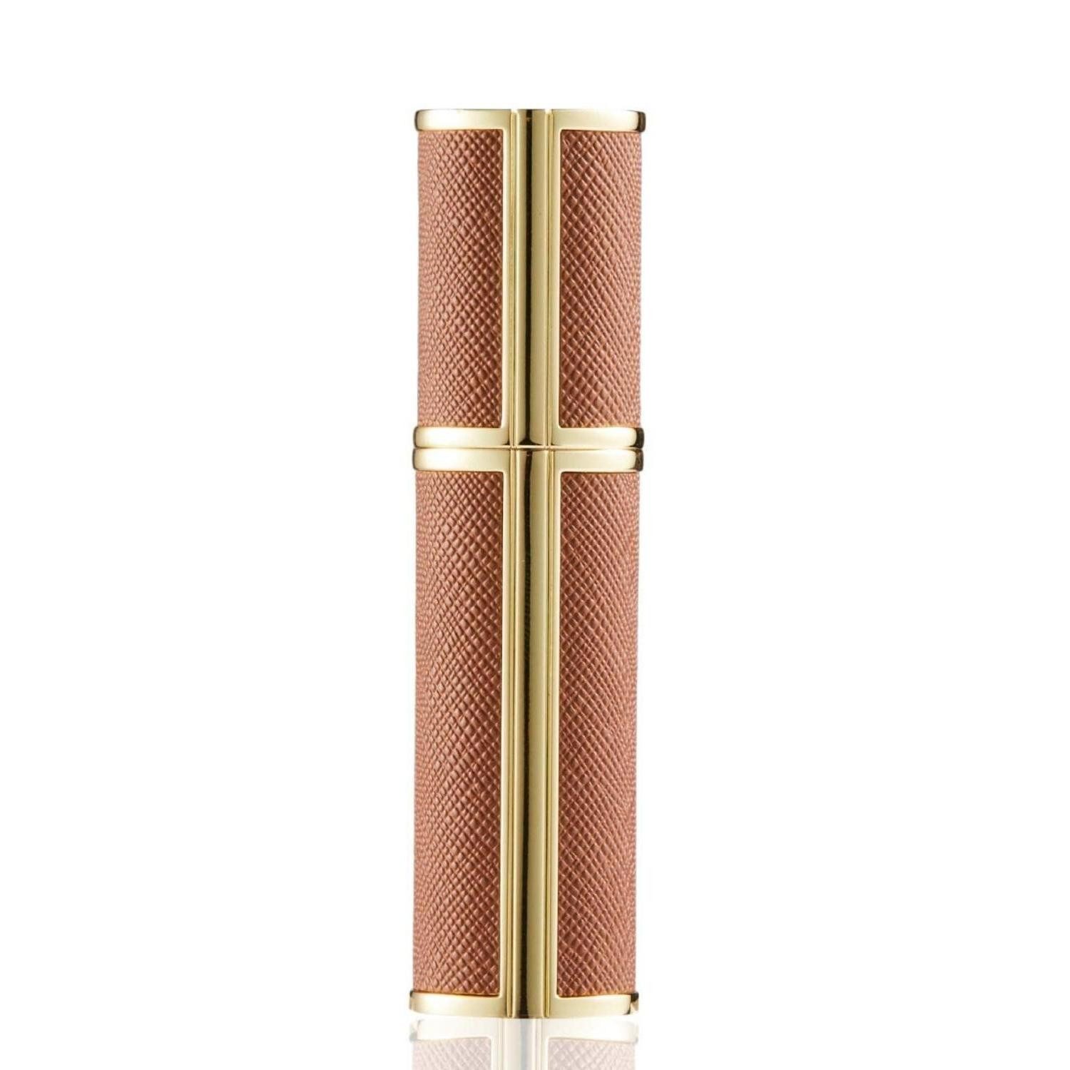 LuxusKollektion Parfümzerstäuber Zerstäuber Parfum Mini 5ml Braun Lederoptik