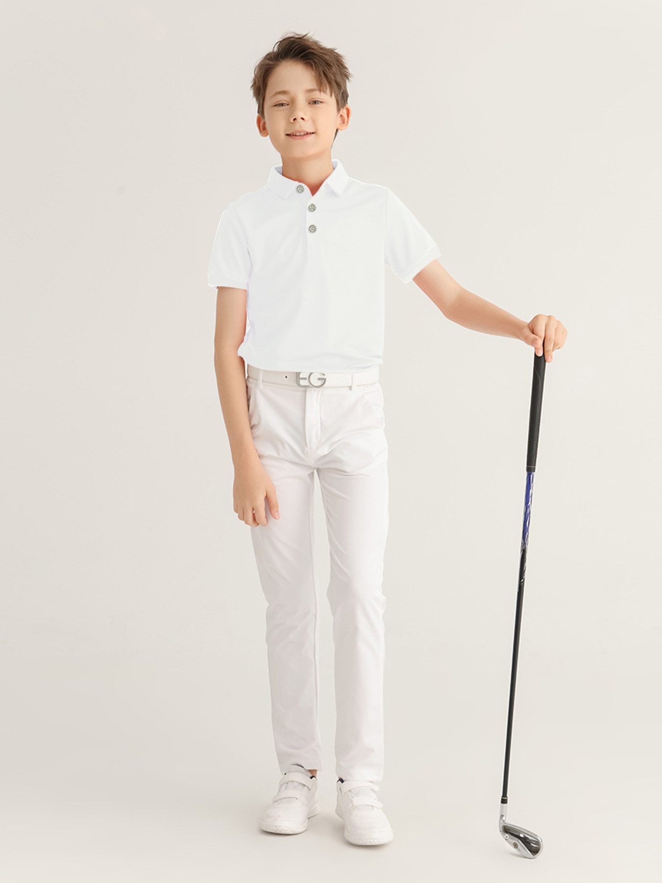 Poloshirt Kinder Golf Poloshirt Schnell trocknend Kurzarm Sport Freizeit