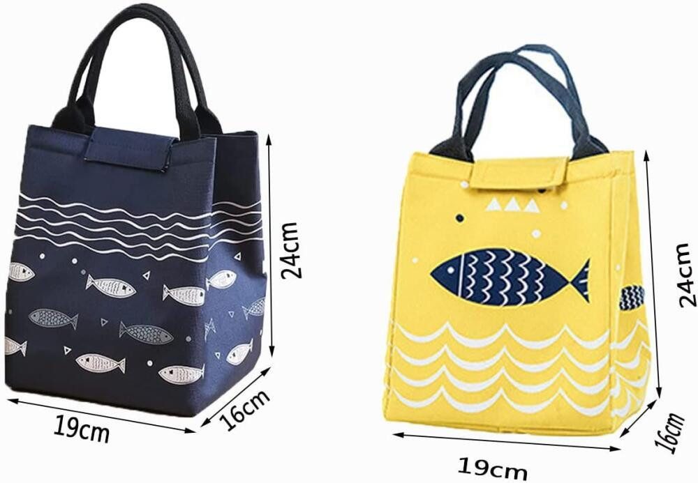 FELIXLEO Einkaufsbeutel kleine faltbare Lunchbag Isoliertasche für Schule Arbeit