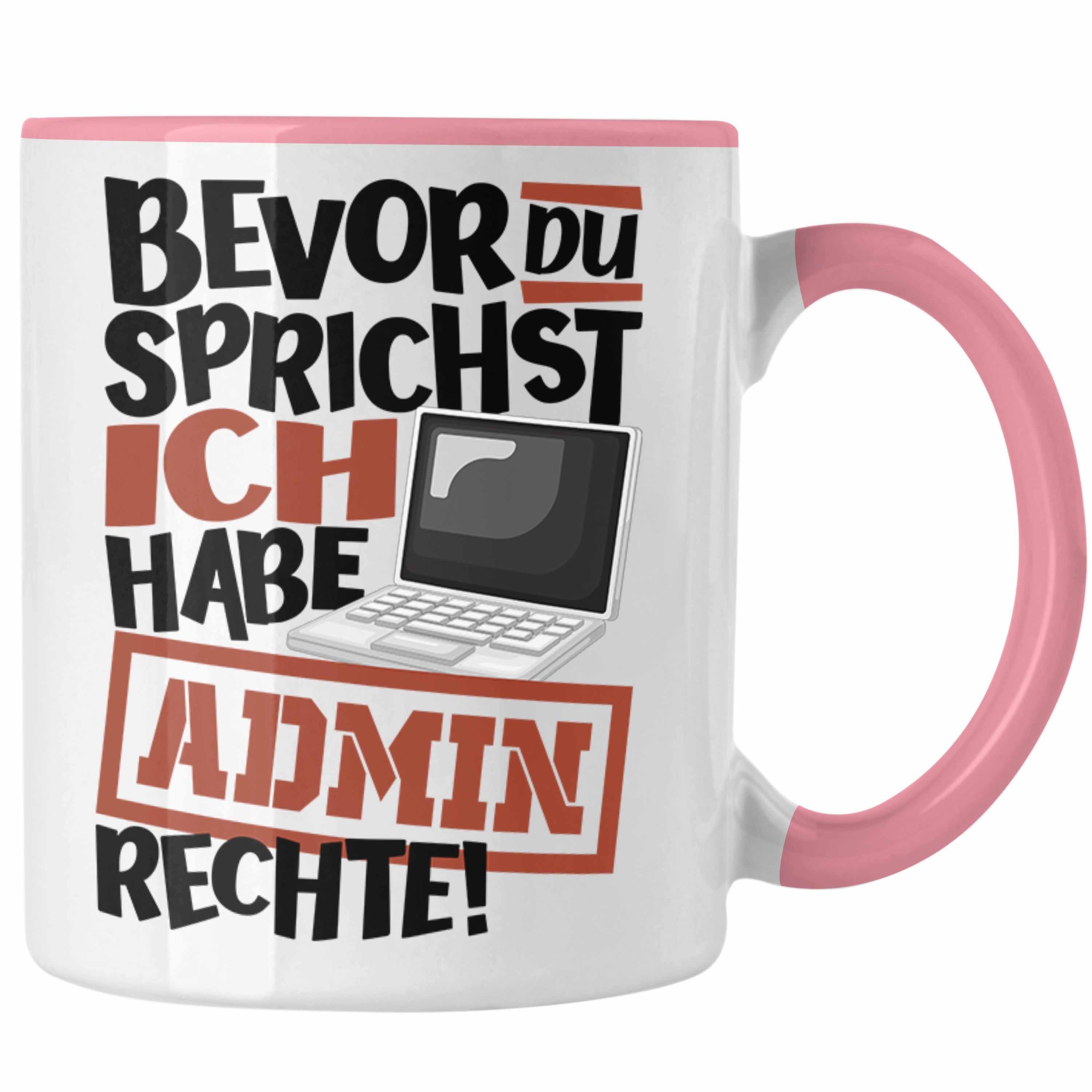 Trendation Tasse IT Techniker Tasse IT Techniker Itler Admin Geschenkidee für IT-Profis Rosa