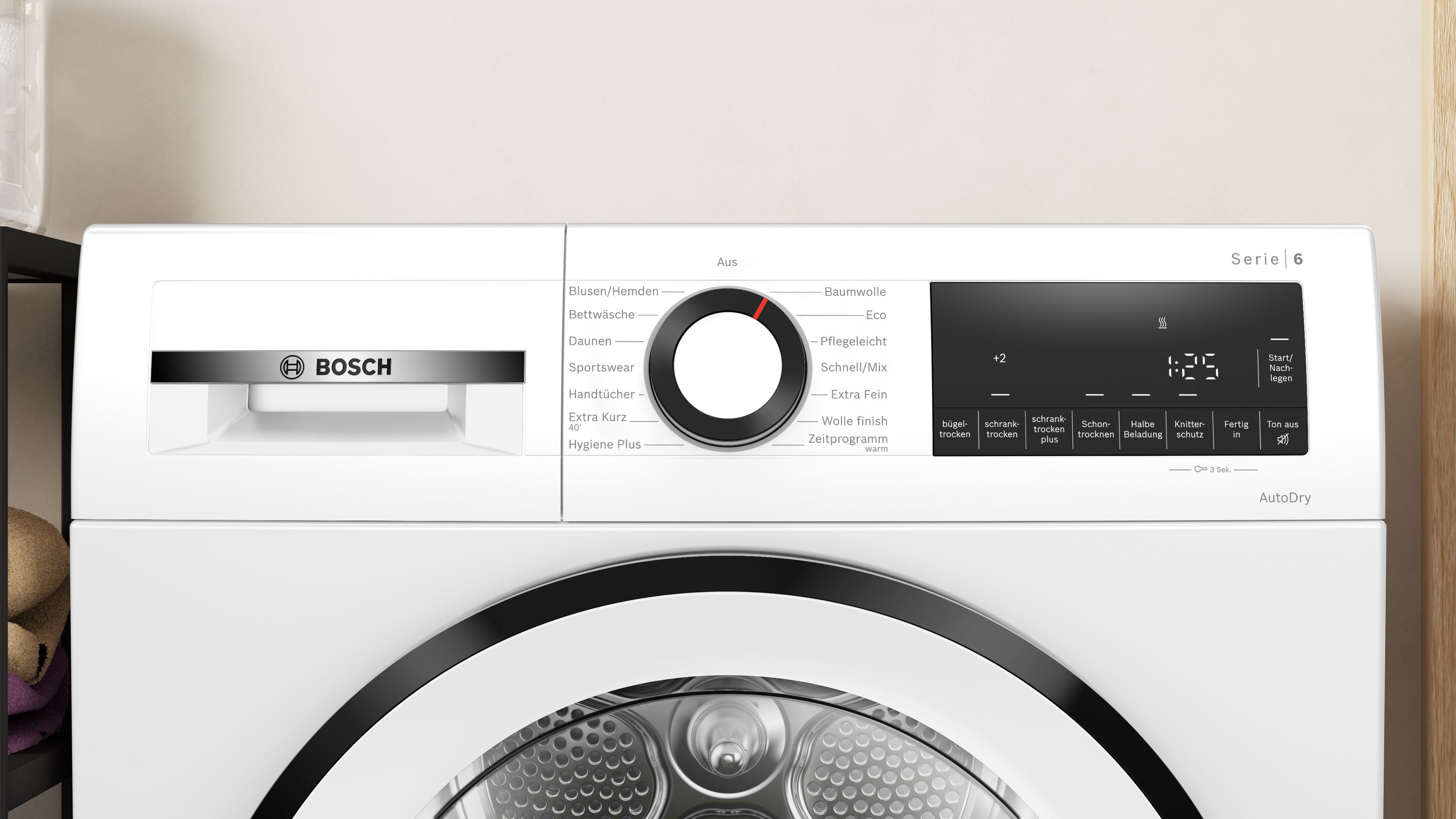 BOSCH Wärmepumpentrockner Serie 6 WQG233D01, Einfache Reinigung dank Easy Clean Filter, Bettwäscheprogramm – Bild 5 von 5
