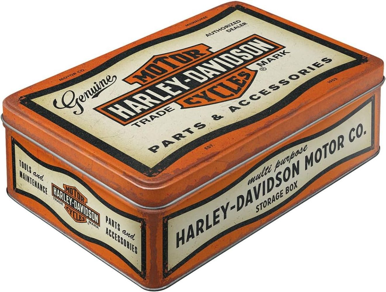Nostalgic-Art Vorratsdose Vorratsdose Flach - Harley-Davidson - Parts & Accessoires
