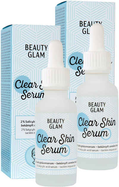 BEAUTY GLAM Gesichtspflege-Set Clear Skin Serum, 2-tlg.
