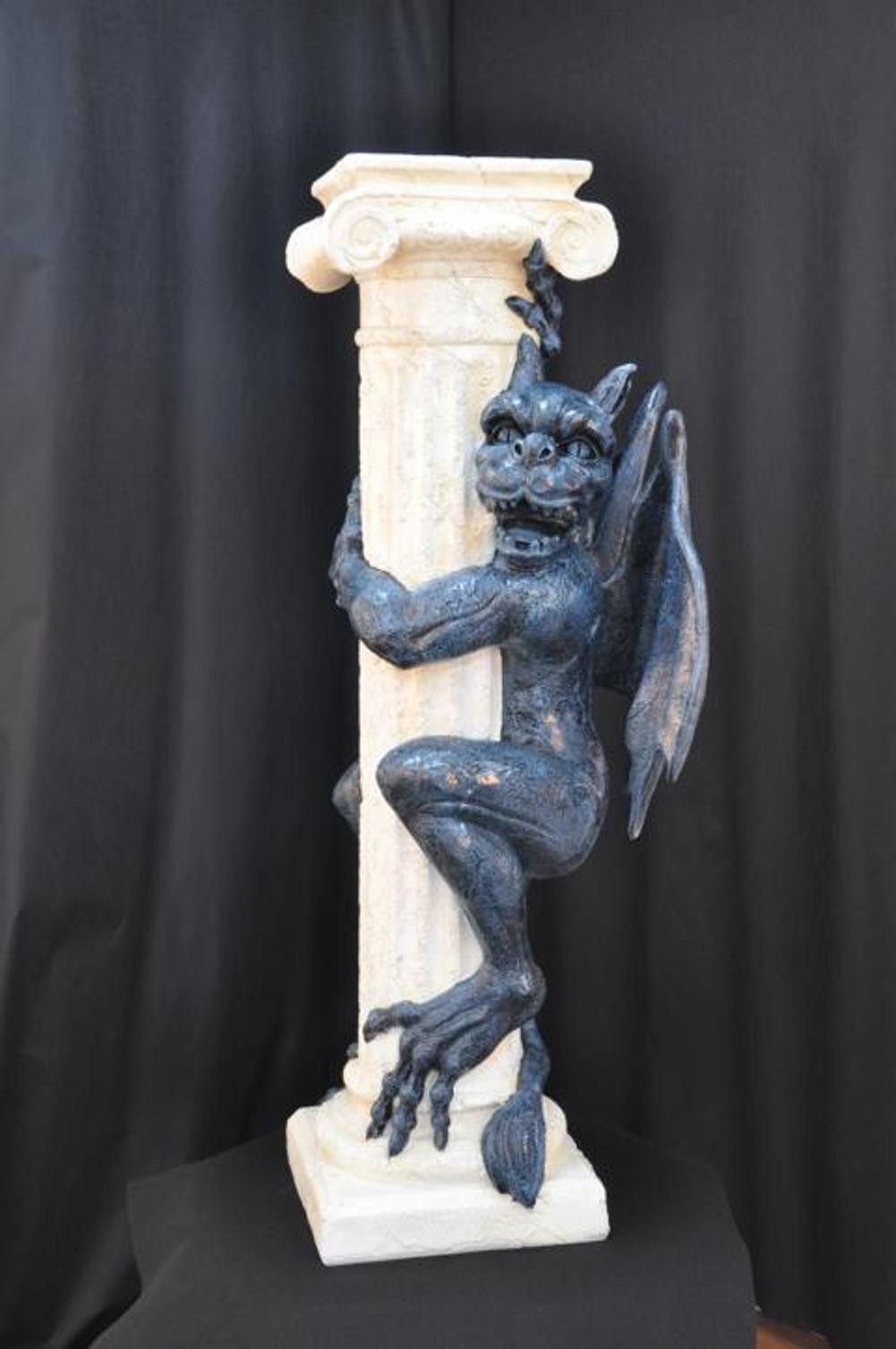 Xlmoebel Dekosäule Gestaltungsspalten-Säule Gragol Gotik Säulen Skulptur Skulpturen (Säule Gragol-links 130 cm Hoch - Material: Acryl), Hergestellt in Europa