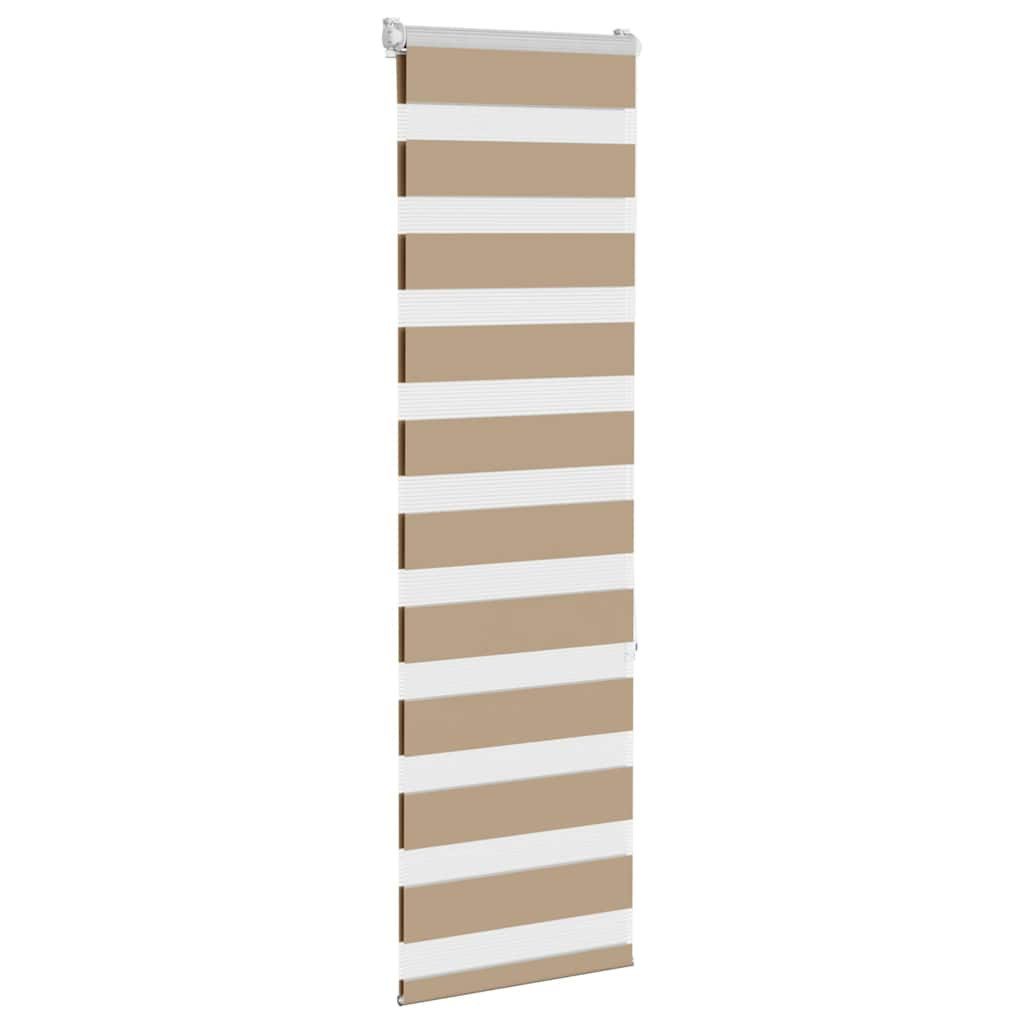 Rollo Doppelrollo Sandbraun 50x150 cm Stoffbreite 45,9 cm Polyester, vidaXL